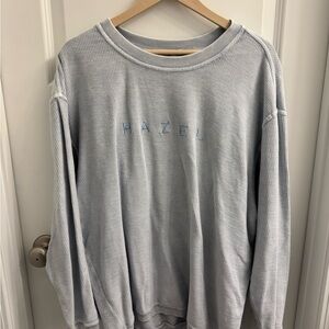Hazel Boutique Ribbed Lightweight Crewneck